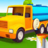 coloring book water truck